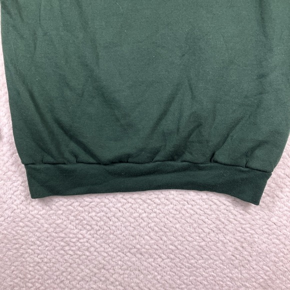 Vintage Dalmations Sweater Dog Apples Fall Plaid Neck Sweatshirt Size M Green - Picture 7 of 10